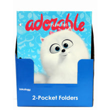 Load image into Gallery viewer, Inkology 2-Pocket Portfolios, The Secret Life Of Pets, 9-1/2in x 11-3/4in, Assorted Designs, Pack Of 24 Folders