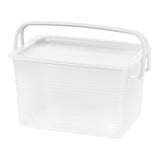 IRIS Stacking Storage Baskets, 15-3/4in x 10-7/8in x 8-3/4in, Clear, Pack Of 4 Baskets