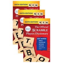 Load image into Gallery viewer, Merriam-Webster The Official SCRABBLE Players Dictionary, 6th Edition, Pack Of 3 Books