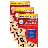 Merriam-Webster The Official SCRABBLE Players Dictionary, 6th Edition, Pack Of 3 Books