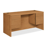 HON 10700 62inW Prestigious Kneespace Computer Desk Credenza, Harvest Cherry