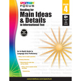 Spectrum Reading For Main Ideas And Details In Informational Text Workbook, Grade 4