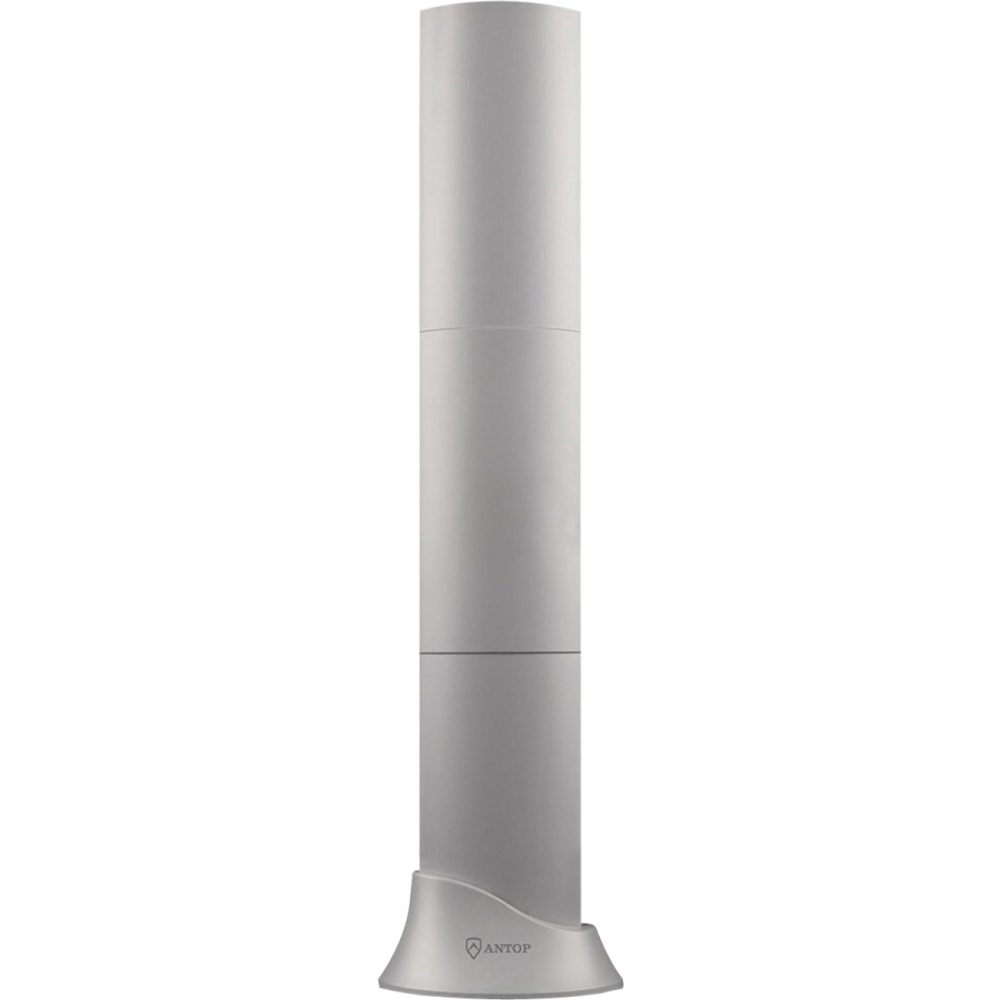 ANTOP AT-500SBS Antenna - Upto 80 Mile Range - VHF, UHF - 87.5 MHz to 230 MHz, 470 MHz to 700 MHz - 22 dB - Cellular Network, HDTV Antenna, Signal Booster, Indoor, Projector, TV Tuner - Titanium - Wall/Stand, Table Mount - Multi-directional