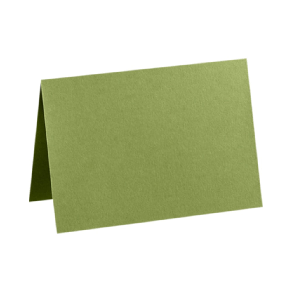 LUX Folded Cards, A7, 5 1/8in x 7in, Avocado Green, Pack Of 500