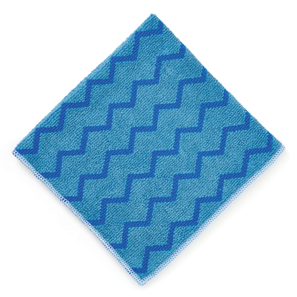 Rubbermaid Commercial HYGEN Microfiber Cloth, 16in x 16in, Blue