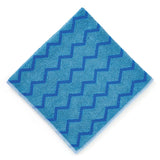 Rubbermaid Commercial HYGEN Microfiber Cloth, 16in x 16in, Blue