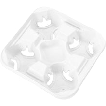 Load image into Gallery viewer, Chinet StrongHolder Molded Fiber Cup Trays, White, Carton Of 300 Trays