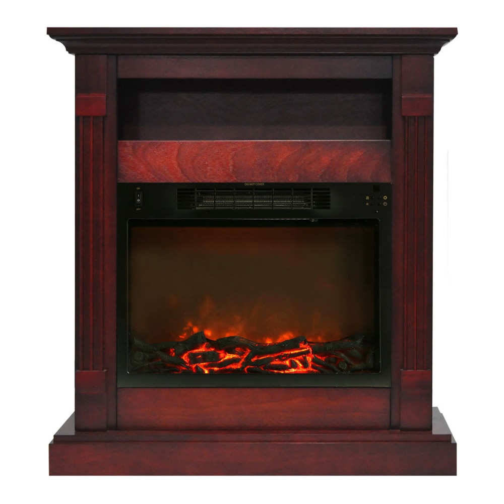 Cambridge Sienna Fireplace Mantel with Electronic Fireplace Insert - Indoor - Freestanding
