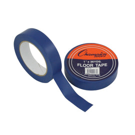Champion Sports Vinyl Floor Tape, 1in x 36 Yd., Blue