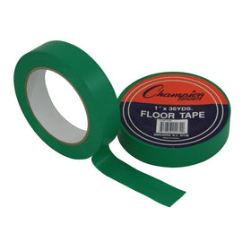 Champion Sports Vinyl Floor Tape, 1in x 36 Yd., Green
