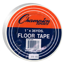 Load image into Gallery viewer, Champion Sports Vinyl Floor Tape, 1in x 36 Yd., White