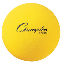 Load image into Gallery viewer, Champion Sports Uncoated Regular Density Foam Ball, 7in, Yellow