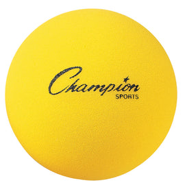 Champion Sports Uncoated Regular Density Foam Ball, 7in, Yellow