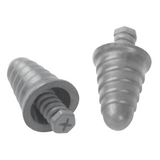 Next Skull Screws Earplug, Polyurethane, Silver, Uncorded