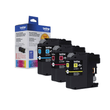 Load image into Gallery viewer, Brother LC101 Cyan, Magenta, Yellow Ink Cartridges, Pack Of 3, LC101-3PKS