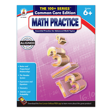 Load image into Gallery viewer, Carson-Dellosa The 100+ Series Math Practice, Grades 6+