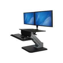 Load image into Gallery viewer, StarTech.com Dual Monitor Sit-to-stand Workstation - One-Touch Height Adjustment