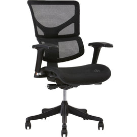 X-Chair X1 Ergonomic Mesh High-Back Task Chair, Black