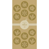 Geo Studios Holiday-Themed Adhesive Seals, 4-3/4in x 10in, Gold Foil, Pack Of 40 Seals