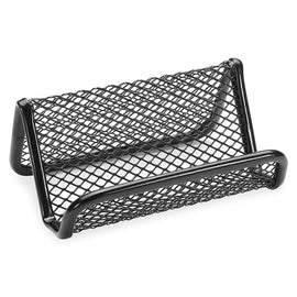 Lorell Mesh Business Card Holder, Black