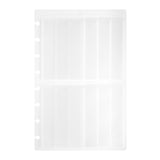 TUL Discbound Notebook Business Card Pages, Junior Size, Clear, 8 Pockets Per Page, Pack Of 3 Pages