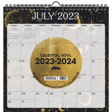 Load image into Gallery viewer, 2023-2024  Willow Creek Press Monthly At A Glance Spiral Wall Art Calendar, 12in x 12in, Celestial Soul, July 2023 To June 2024