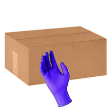 Load image into Gallery viewer, Purple Nitrile Sterile Pairs Exam Gloves, Medium, Box Of 50