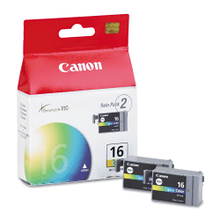 Load image into Gallery viewer, Canon BCI-16 Tri-Color Ink Tanks, Pack Of 2, 9818A003
