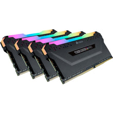 Load image into Gallery viewer, Corsair VENGEANCE RGB PRO 128GB DDR4 SDRAM Memory Module Kit - For Motherboard - 128 GB (4 x 32GB) - DDR4-3600/PC4-28800 DDR4 SDRAM - 3600 MHz - CL18 - 1.35 V - Non-ECC - 288-pin - DIMM