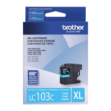 Load image into Gallery viewer, Brother LC103 Cyan Ink Cartridge, LC103C
