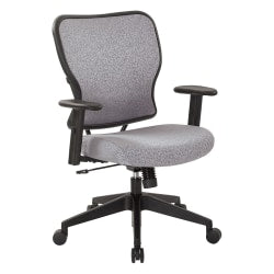 Office Star Space Seating 213 Series Ergonomic Deluxe Fabric Mid-Back Manager Chair, Black