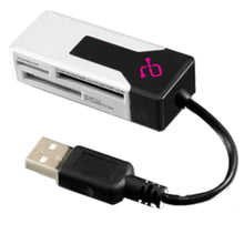 Load image into Gallery viewer, Aluratek MicroSD / MiniSD USB2.0 Multi-Media Card Reader - microSD, RS-MMC, miniSD Card, Memory Stick, Memory Stick Duo, Memory Stick PRO, MultiMediaCard (MMC), Memory Stick PRO Duo, Secure Digital (SD) Card