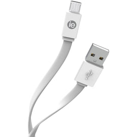 DigiPower Micro-USB/USB Data Transfer Cable - 4 ft Micro-USB/USB Data Transfer Cable for Smartphone, Tablet - First End: USB - Second End: Micro USB - White - 1