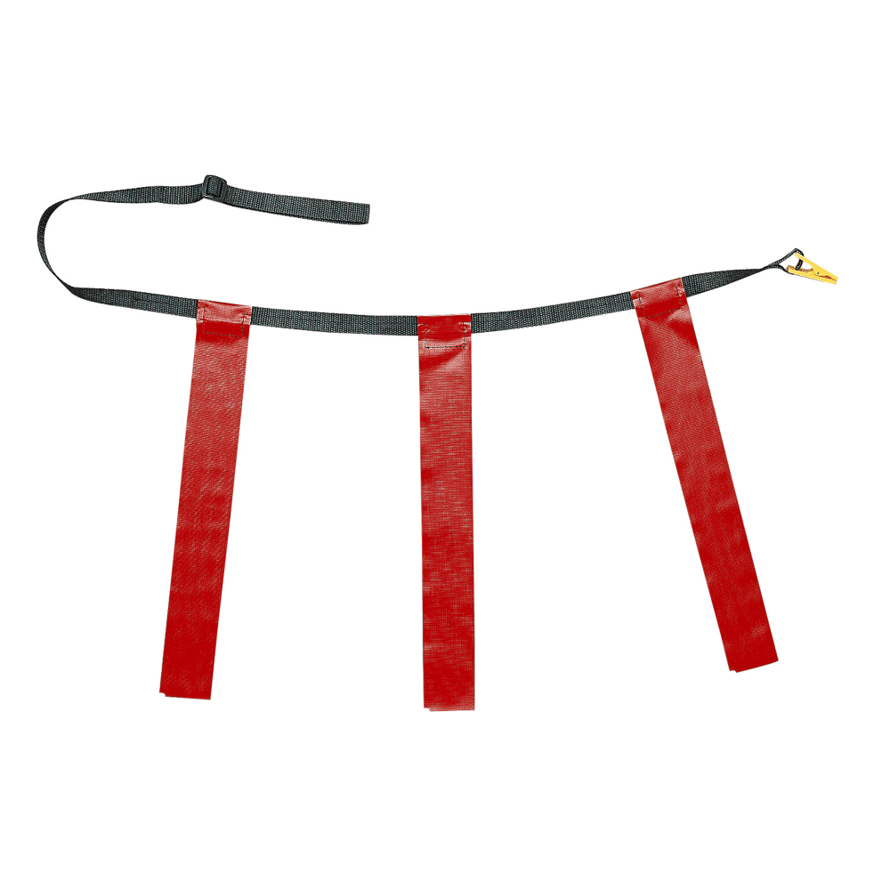 Champion Sports Triple Flag Football Set Adult XL, 40in- 50in, Red, Pack Of 12