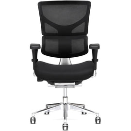 X-Chair X3 Wide Ergonomic Fabric High-Back Task Chair, Black
