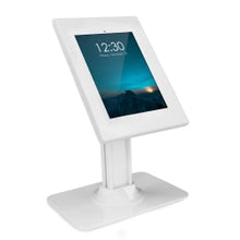 Load image into Gallery viewer, Mount-It! MI-3771W Secure iPad Countertop Stand, 18inH x 11-13/16inW x 7-13/16inD, White