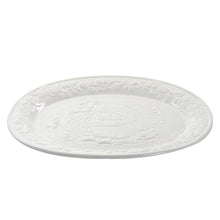 Load image into Gallery viewer, Gibson Home Harvest Turkey Durastone Serving Platter, 18-3/4in, White