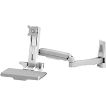 Load image into Gallery viewer, Amer Mounting Arm for Monitor, Keyboard, Mouse - TAA Compliant - 1 Display(s) Supported - 24in Screen Support - 23.15 lb Load Capacity - 75 x 75, 100 x 100