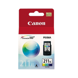 Canon CL-211XL Tri-Color High-Yield Ink Cartridge, 2975B001