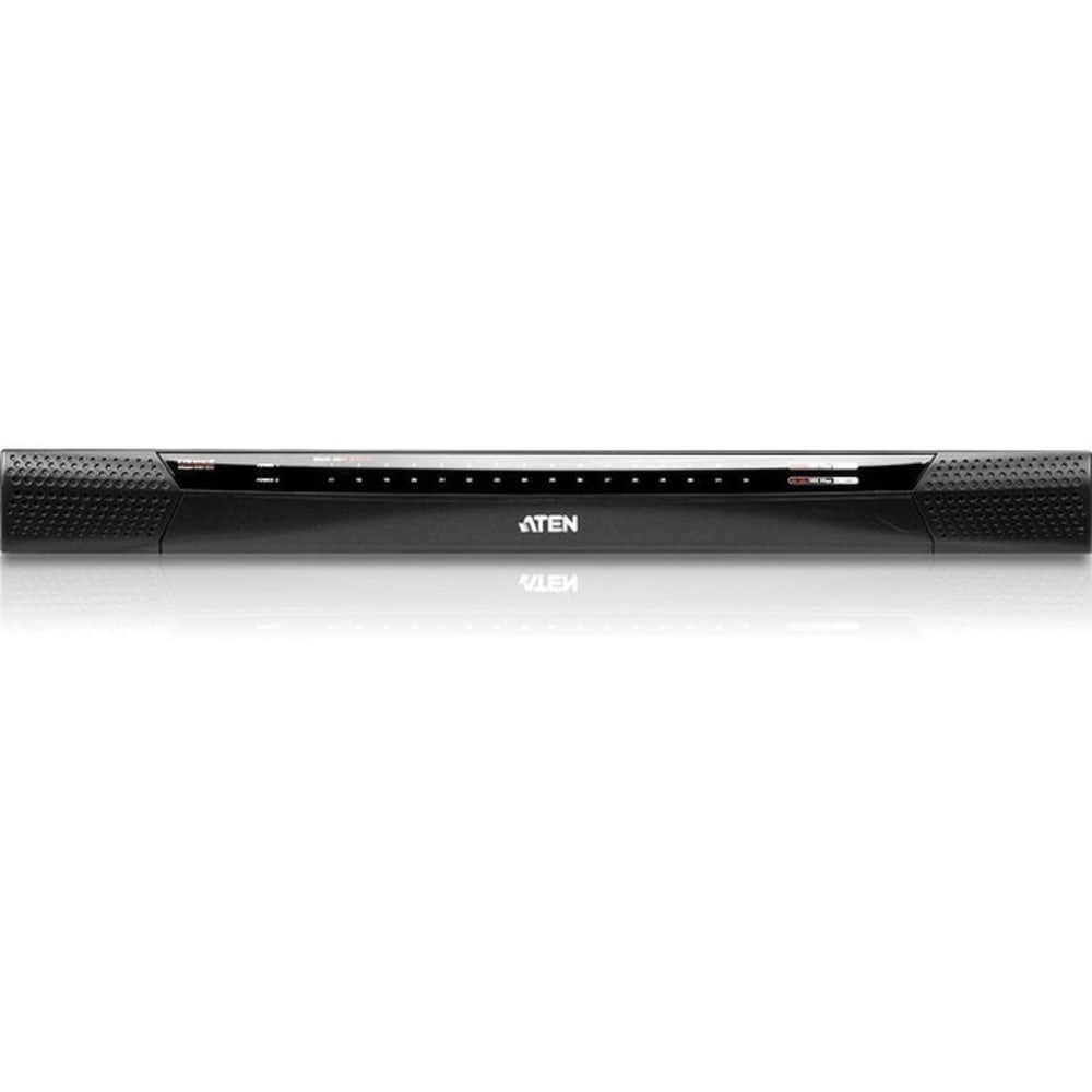 ATEN KN8132V KVM over IP Switch-TAA Compliant - 32 Computer(s) - 1 Local User(s) - 8 Remote User(s) - 1920 x 1200 - 2 x Network (RJ-45) - 6 x USB - 1 x DVI1 x VGA - Rack-mountable - Management Port - 1U