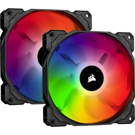 Corsair SP140 RGB PRO Cooling Fan - 2 Pack - 5.51in Maximum Fan Diameter - 463.8 gal/min Maximum Airflow - 1150 rpm - Hydraulic Bearing - RGB LED - 2 pc(s)