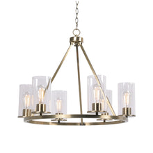 Load image into Gallery viewer, Kenroy Home Hixon 6-Light Chandelier, 29-1/4inW, Gold
