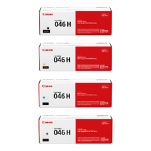 Load image into Gallery viewer, Canon 046H Black; Cyan; Magenta; Yellow High Yield Toner Cartridges Combo, Pack Of 4, 1254C001,1253C001,1252C001,1251C001