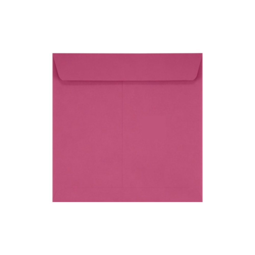 LUX Square Envelopes, 7 1/2in x 7 1/2in, Peel & Press Closure, Magenta, Pack Of 250