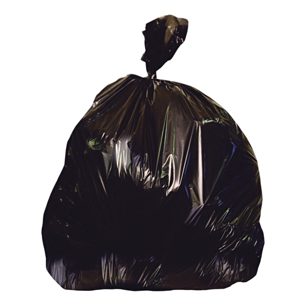 Heritage 2-mil Low-Density Repro Can Liners, 33 Gallons, 39in x 33in, Black, Carton Of 100 Liners