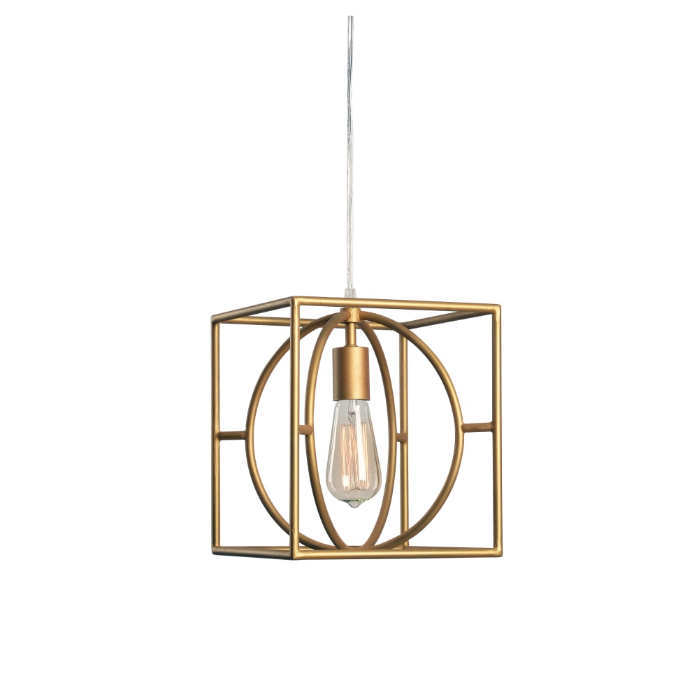 Kenroy Home Adele 1-Light Pendant Lamp, Swag, 9inW, Gold