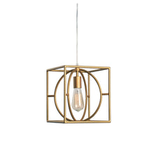 Load image into Gallery viewer, Kenroy Home Adele 1-Light Pendant Lamp, Swag, 9inW, Gold