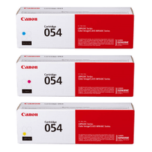 Load image into Gallery viewer, Canon 054 Cyan, Magenta, Yellow Toner Cartridges Combo, Pack Of 3, 3023C001,3022C001,3021C001