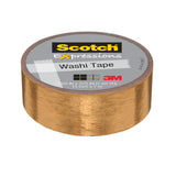 Scotch Expressions Washi Tape, 3/5in x 257in, Gold