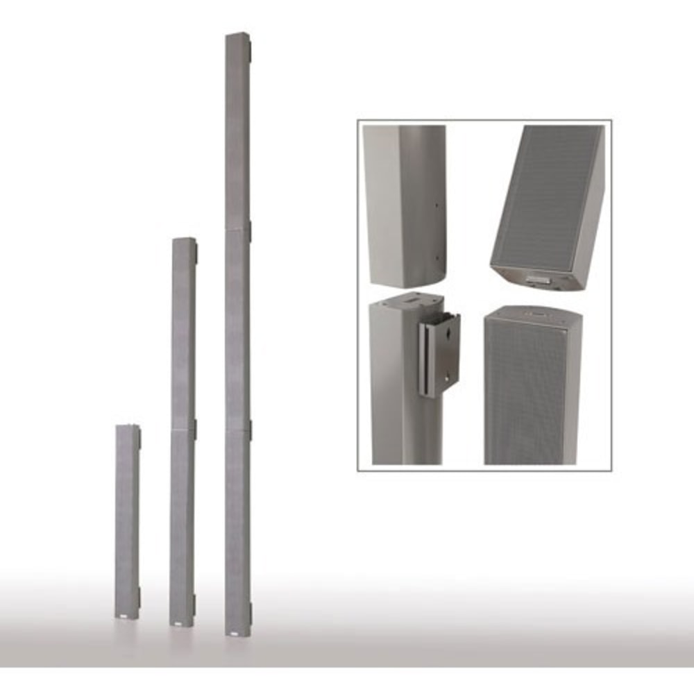 Bosch LA3-VARI-B Speaker System - 120 W RMS - White Aluminum, Aluminum Gray - Wall Mountable, Flush Mount - 130 Hz to 10 kHz - 1 Pack